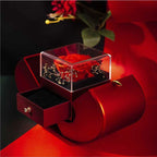 Eternal Rose Necklace Apple Gift Box – Romantic Rose Jewelry Set