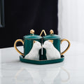 Creative Couple Ceramic Mug Set – Romantic Matching Coffee Cups