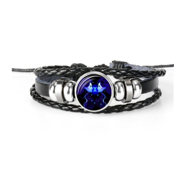 12 Zodiac Glow Zodiac Bracelet – Adjustable Constellation Astrology Bracelet