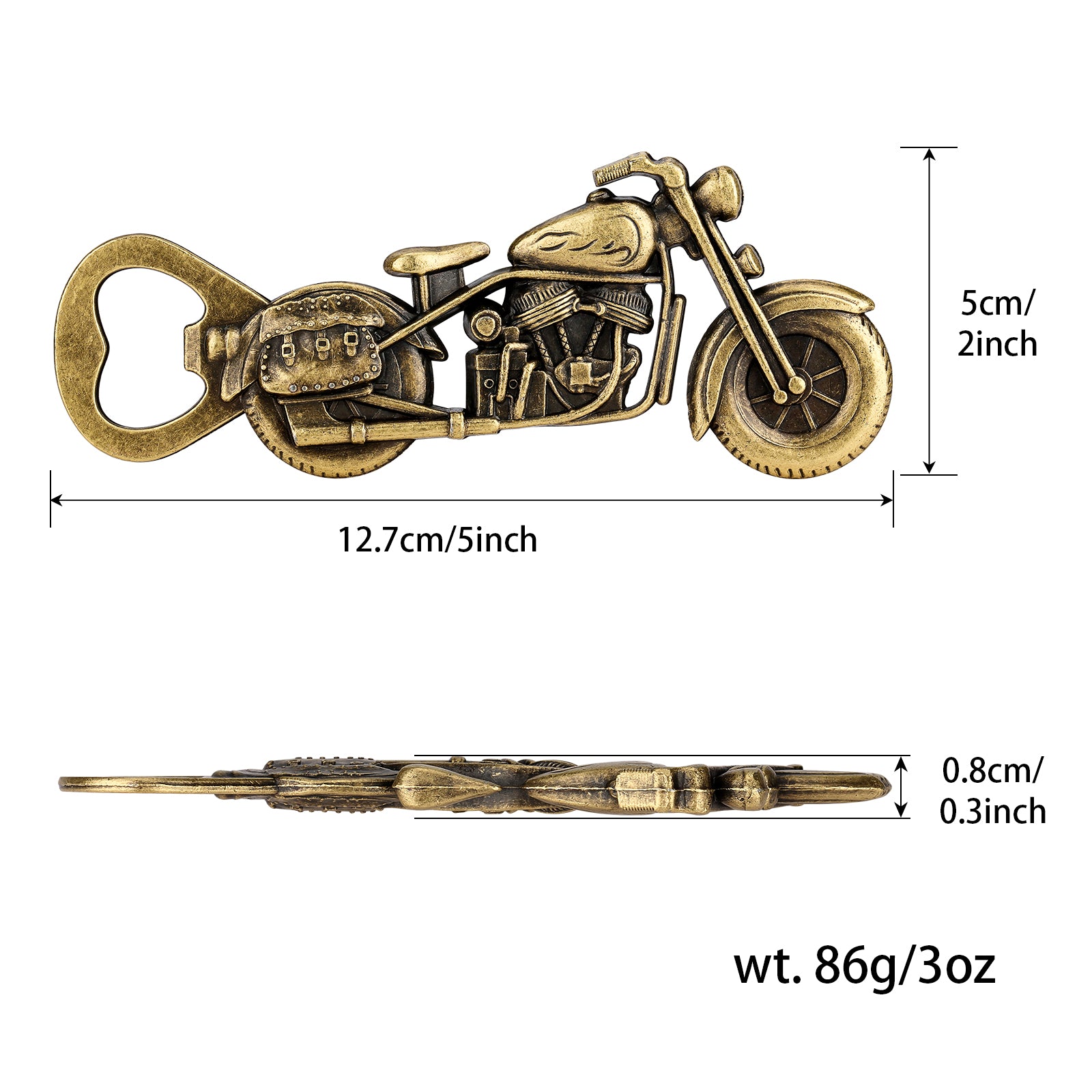 Motorcycle Beer Bottle Opener Gift Set – Unique Bar Tool for Bikers & Beer Enthusiasts