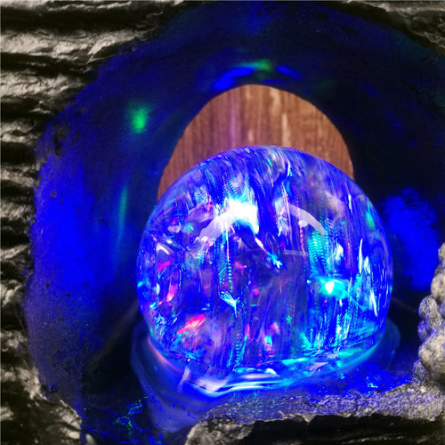 Chinese Resin Tabletop Water Fountain – Feng Shui Indoor Decor