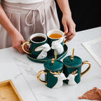 Creative Couple Ceramic Mug Set – Romantic Matching Coffee Cups