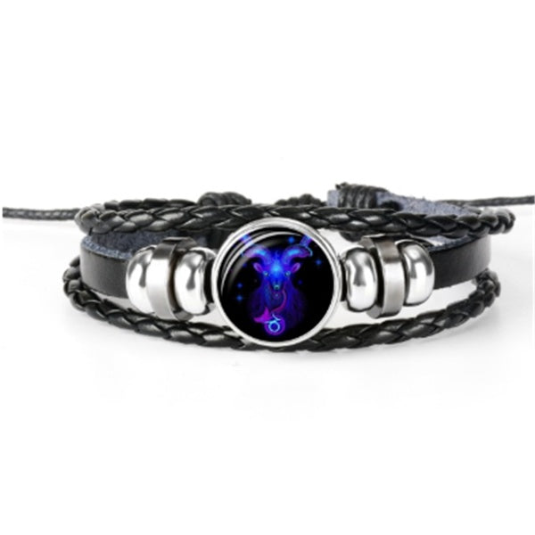 12 Zodiac Glow Zodiac Bracelet – Adjustable Constellation Astrology Bracelet