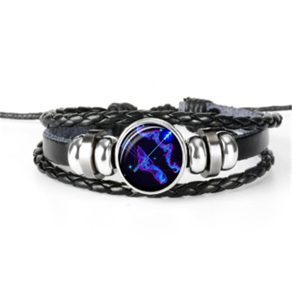12 Zodiac Glow Zodiac Bracelet – Adjustable Constellation Astrology Bracelet