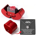 Eternal Rose Necklace Apple Gift Box – Romantic Rose Jewelry Set