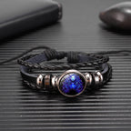 12 Zodiac Glow Zodiac Bracelet – Adjustable Constellation Astrology Bracelet