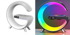 G-Shape Smart LED Lamp – Bluetooth Speaker & Wireless Charging Night Light