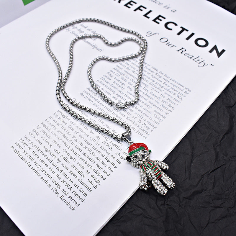 Cute Bear Pendant Necklace – Trendy Minimalist Jewelry