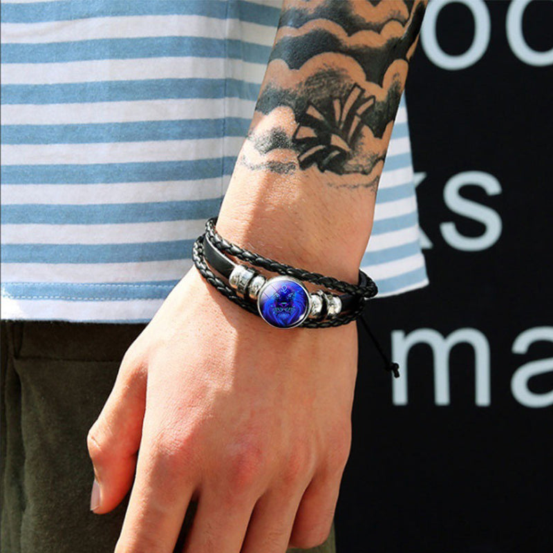 12 Zodiac Glow Zodiac Bracelet – Adjustable Constellation Astrology Bracelet