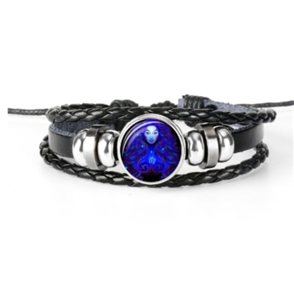 12 Zodiac Glow Zodiac Bracelet – Adjustable Constellation Astrology Bracelet