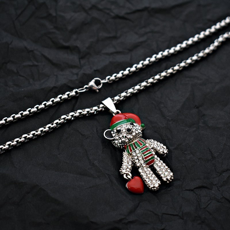 Cute Bear Pendant Necklace – Trendy Minimalist Jewelry