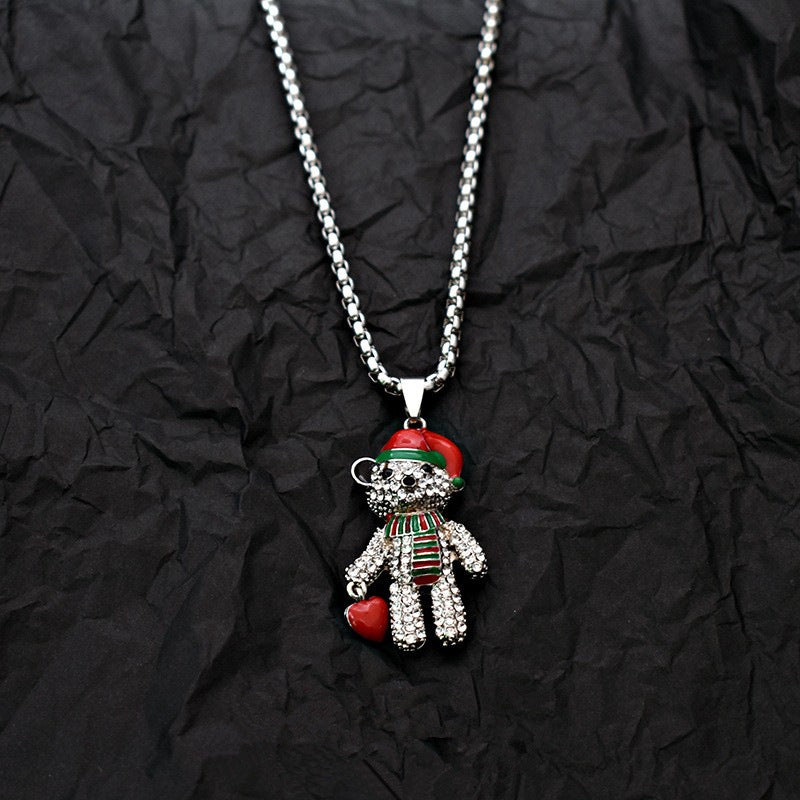 Cute Bear Pendant Necklace – Trendy Minimalist Jewelry