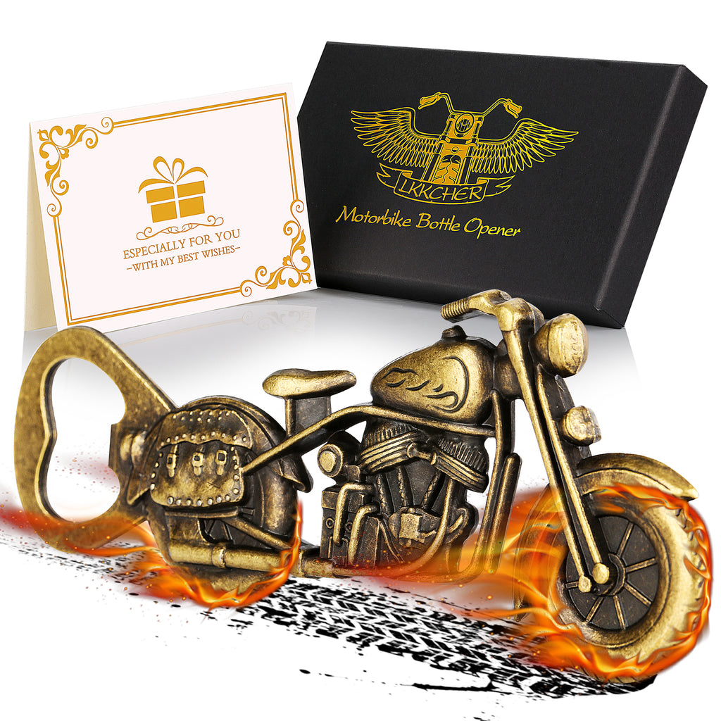 Motorcycle Beer Bottle Opener Gift Set – Unique Bar Tool for Bikers & Beer Enthusiasts
