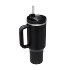 40oz Insulated Stainless Steel Tumbler With Handle & Straw